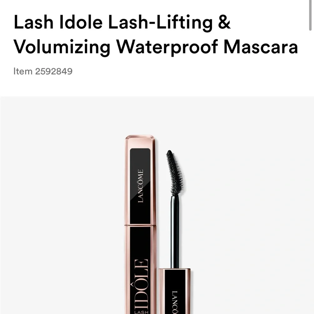 NWT Lancôme Lash Waterproof Idole Lash-Lifting & Volumizing Mascara Glossy Black